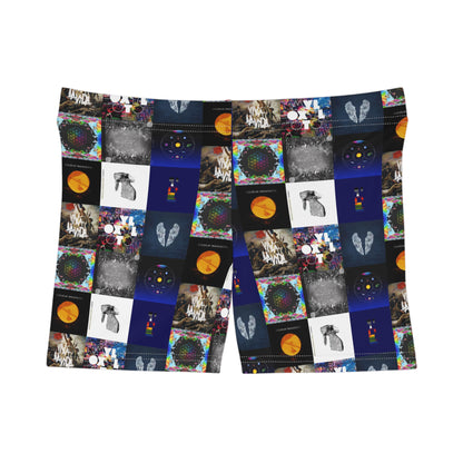 Colplay Album Cover Collage Women's Shorts