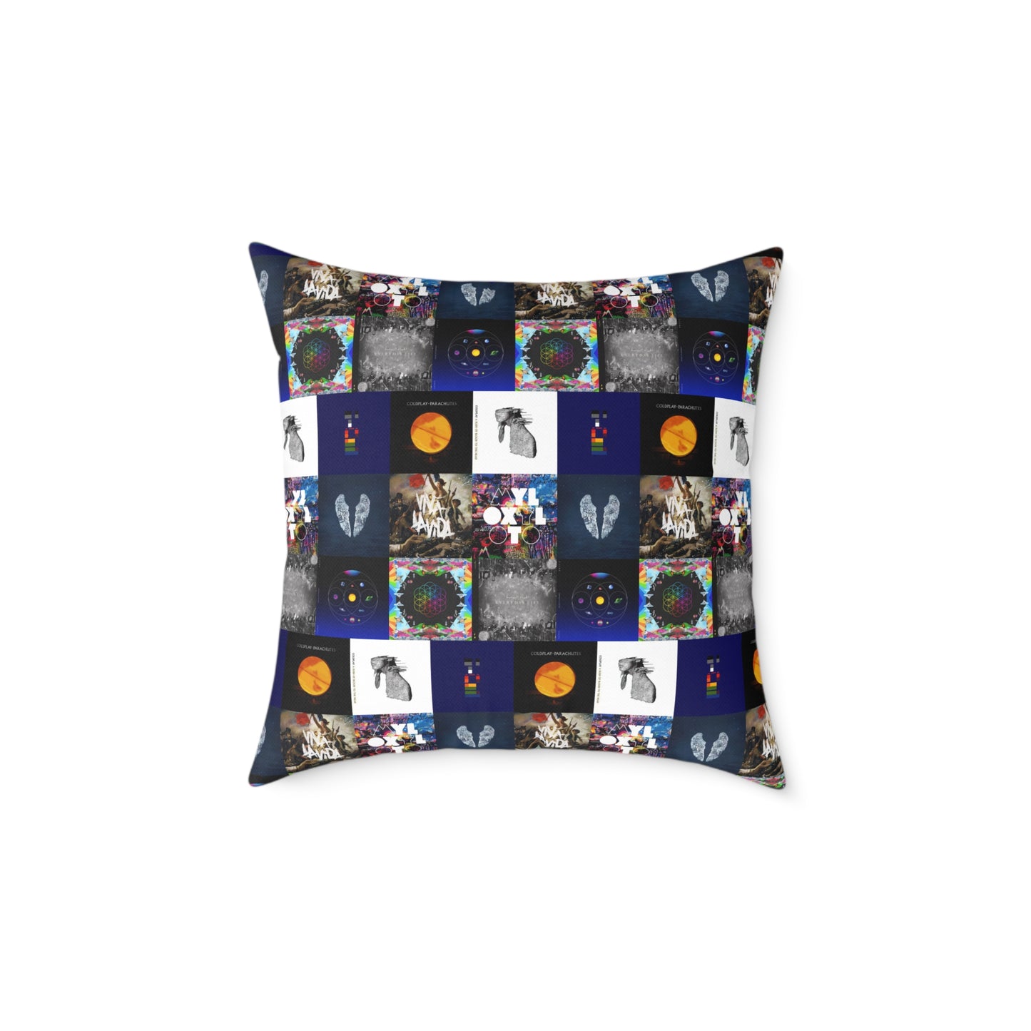 Colplay Album Cover Collage Spun Polyester Pillow