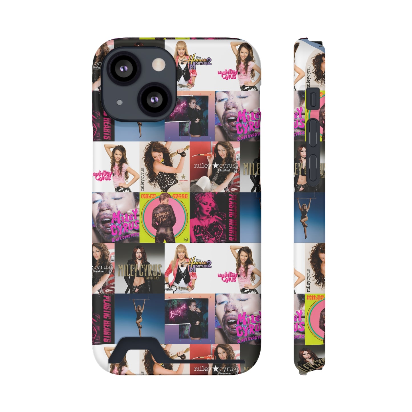 Miley Cyrus Album Cover Collage Phone Case With Card Holder