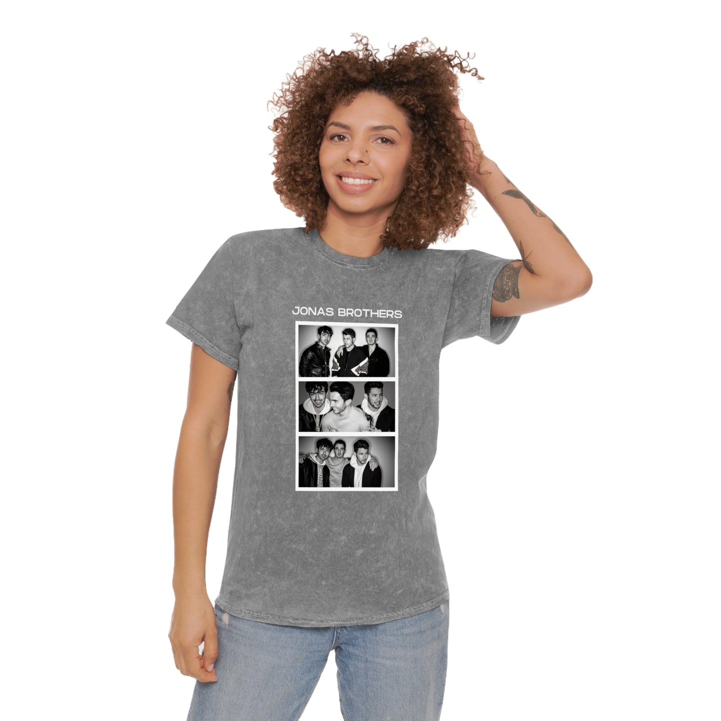 Jonas Brothers Photo Booth Unisex Mineral Wash Vintage Tee Shirt