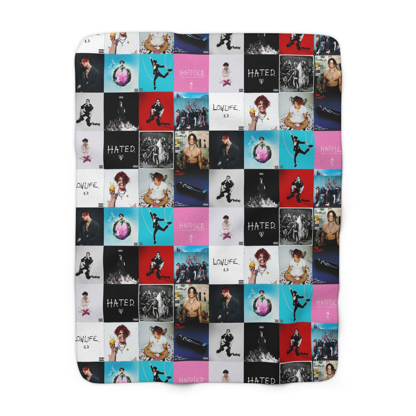 YUNGBLUD Album Cover Art Collage Sherpa Fleece Blanket