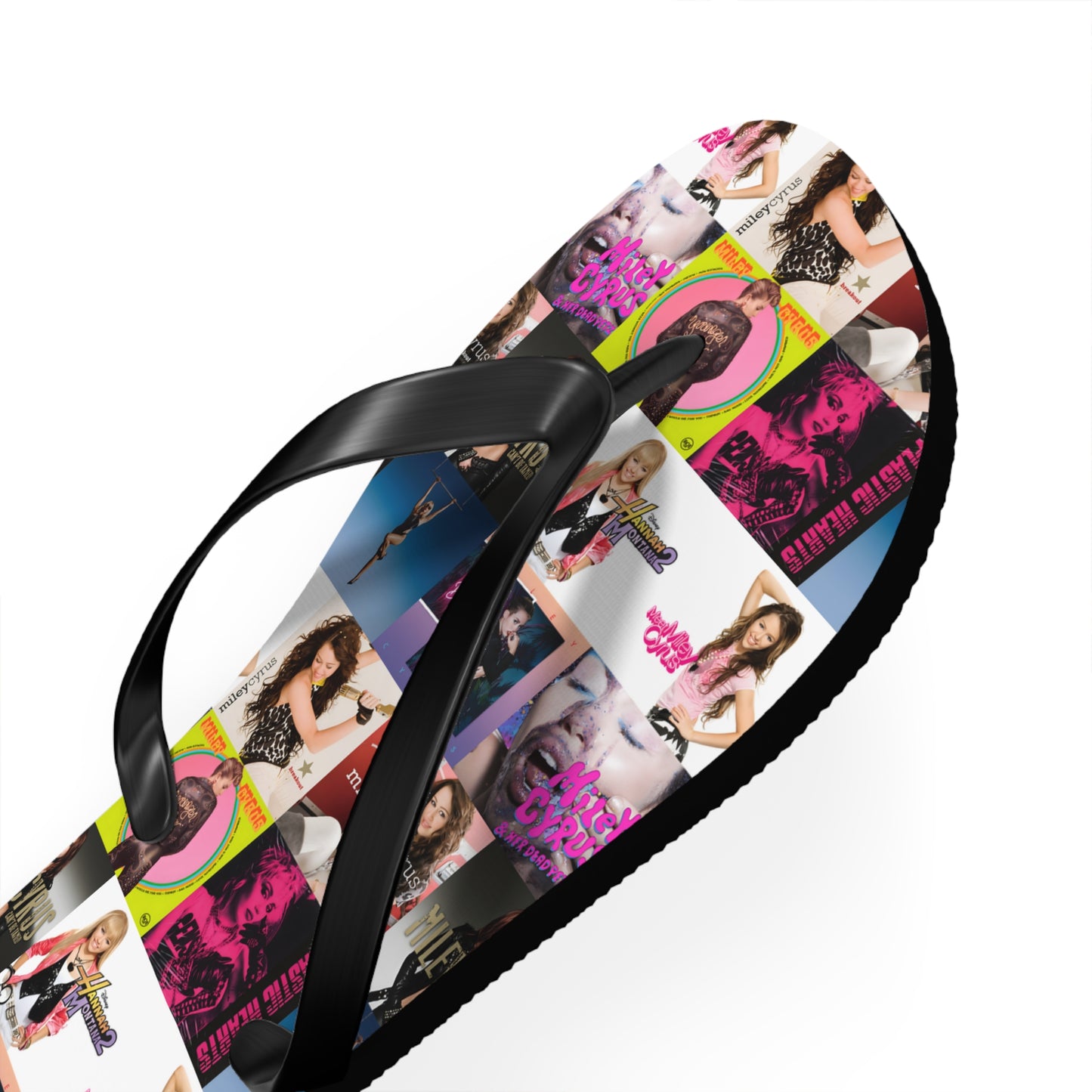 Miley Cyrus Album Cover Collage Flip Flops