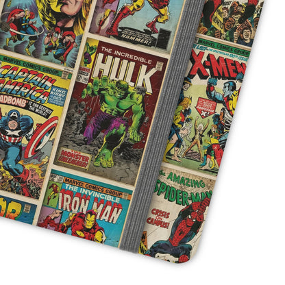 Marvel Comic Book Cover Collage Phone Flip Case