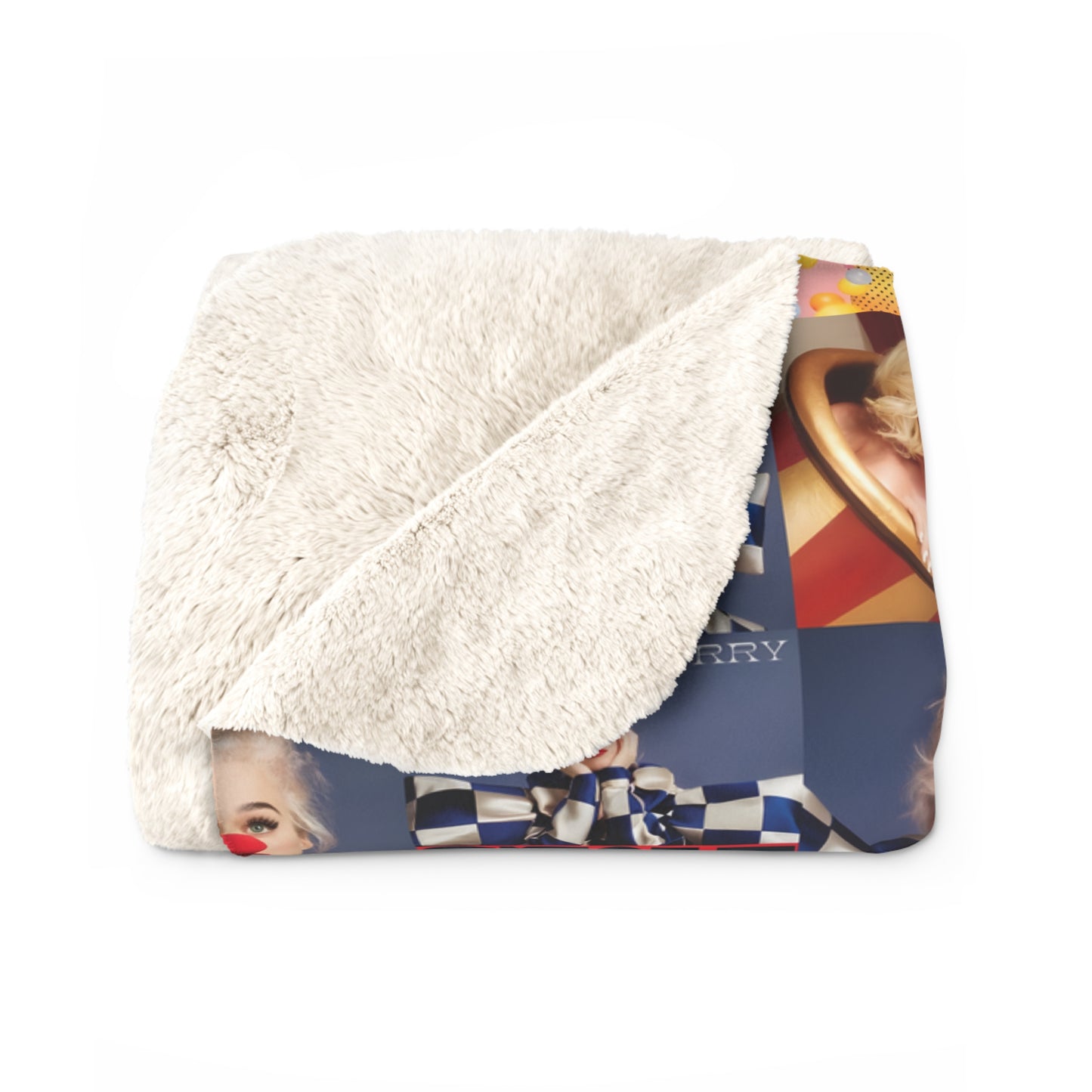 Katy Perry Smile Mosaic Sherpa Fleece Blanket
