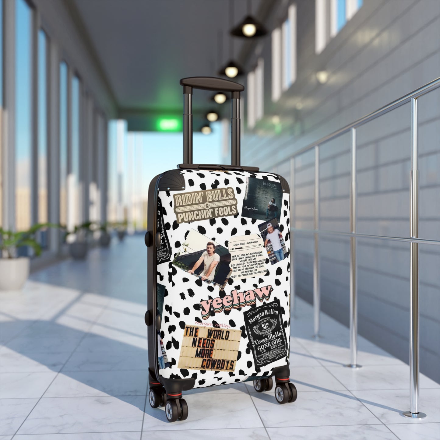 Morgan Wallen Yeehaw Collage Suitcase