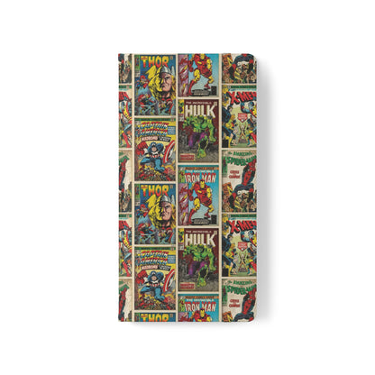 Marvel Comic Book Cover Collage Phone Flip Case