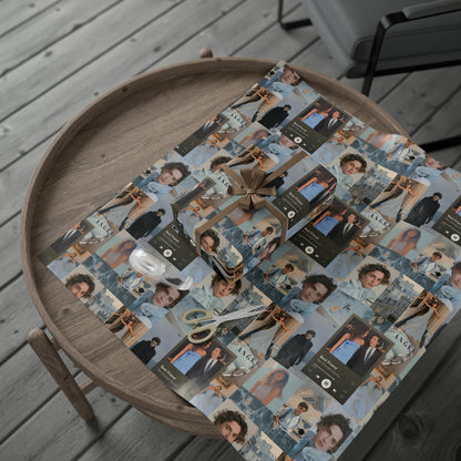 Timothee Chalamet And Zendaya Best Friend Collage Gift Wrapping Paper