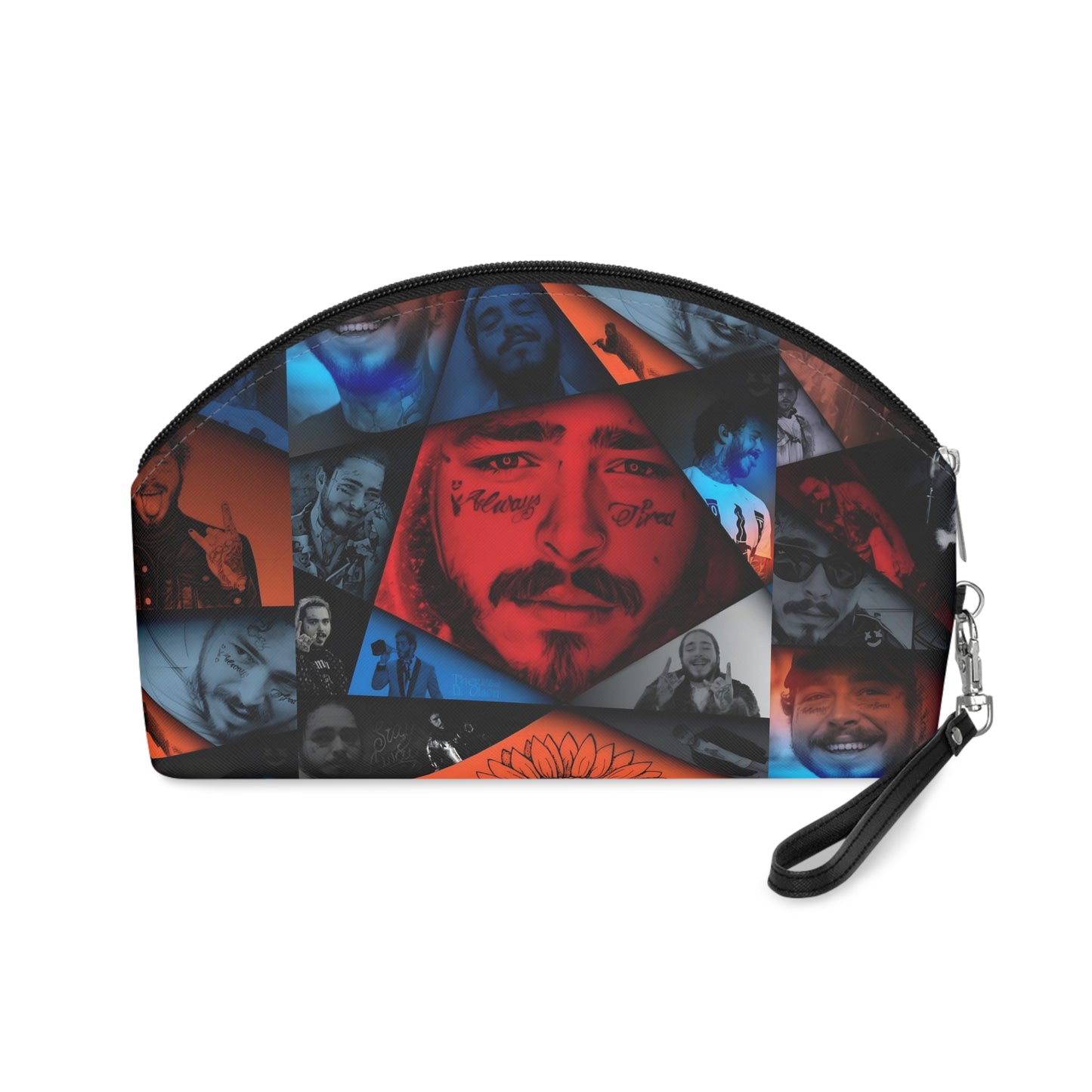 Post Malone Crystal Portaits Collage Makeup Bag