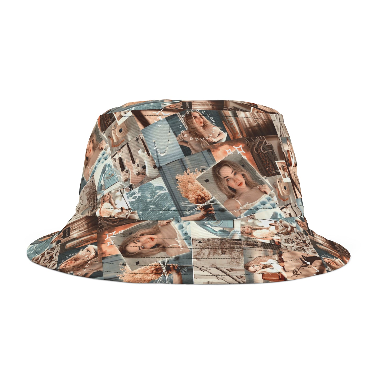 Sabrina Carpenter Peachy Princess Collage Bucket Hat