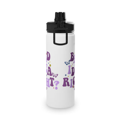 Olivia Rodrigo Bad Idea Right? Stainless Steel Sports Lid Water Bottle