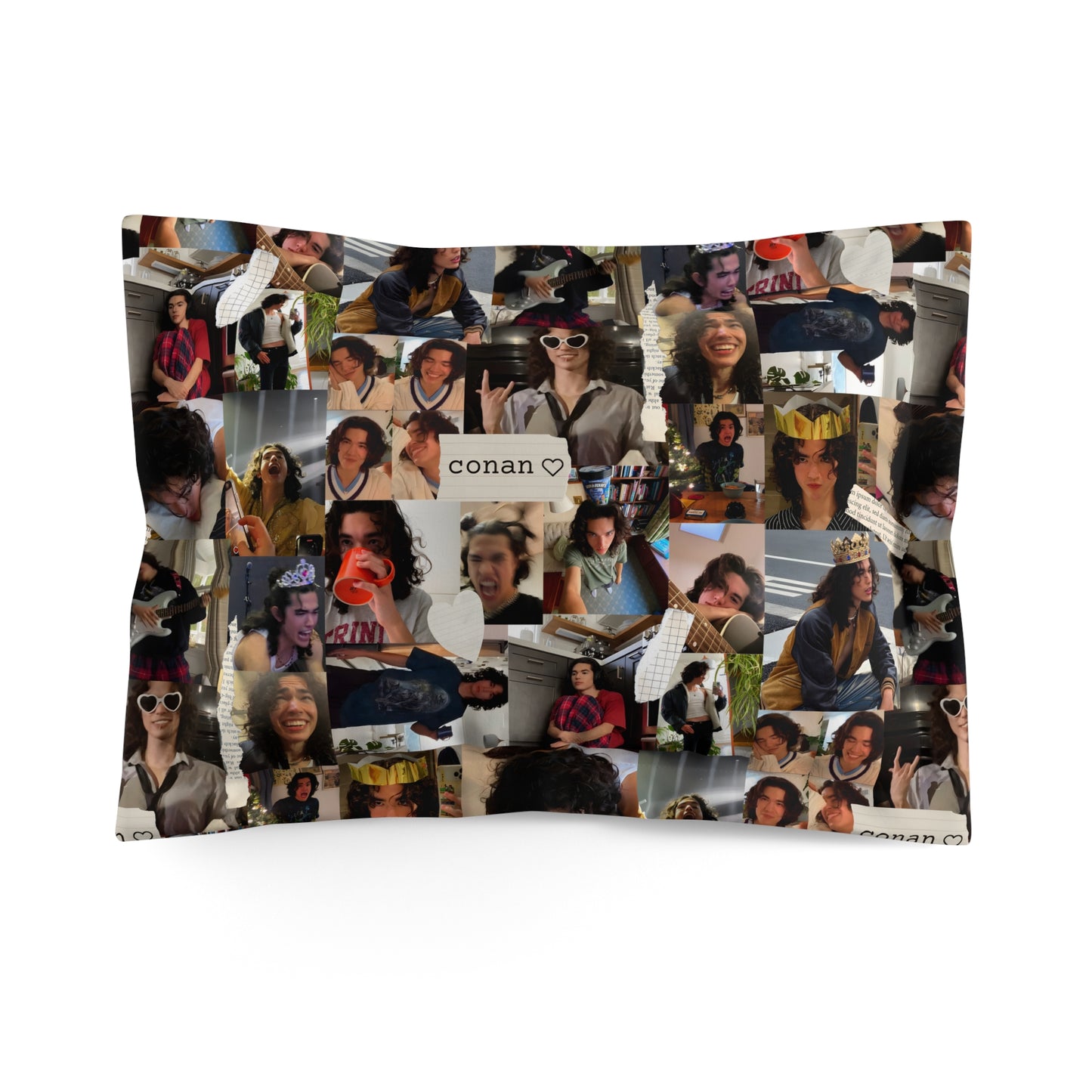 Conan Grey Being Cute Photo Collage Microfiber Pillow Sham