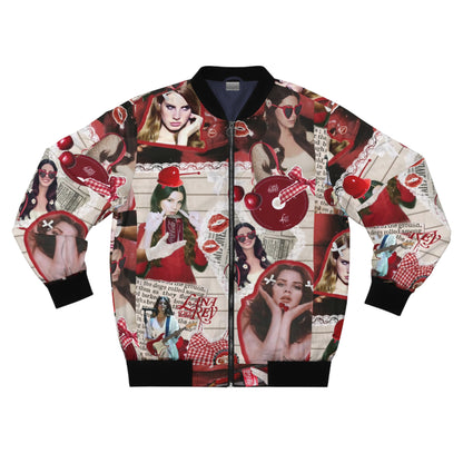 Lana Del Rey Cherry Coke Collage Men's Bomber Jacket