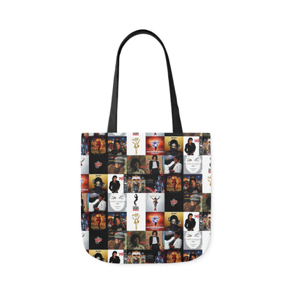 Michael Jackson Album Cover Collage Polyester Canvas Tote Bag