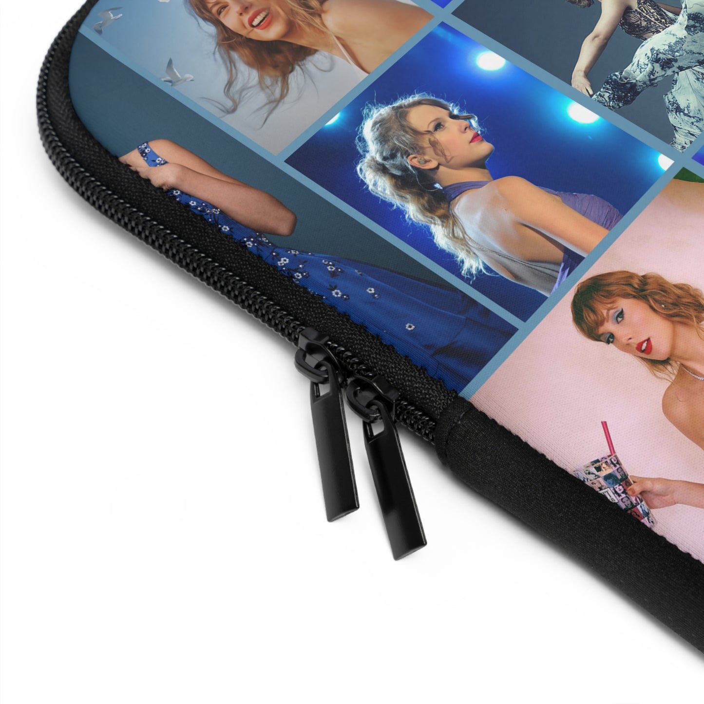 Taylor Swift Blue Aesthetic Collage Laptop Sleeve