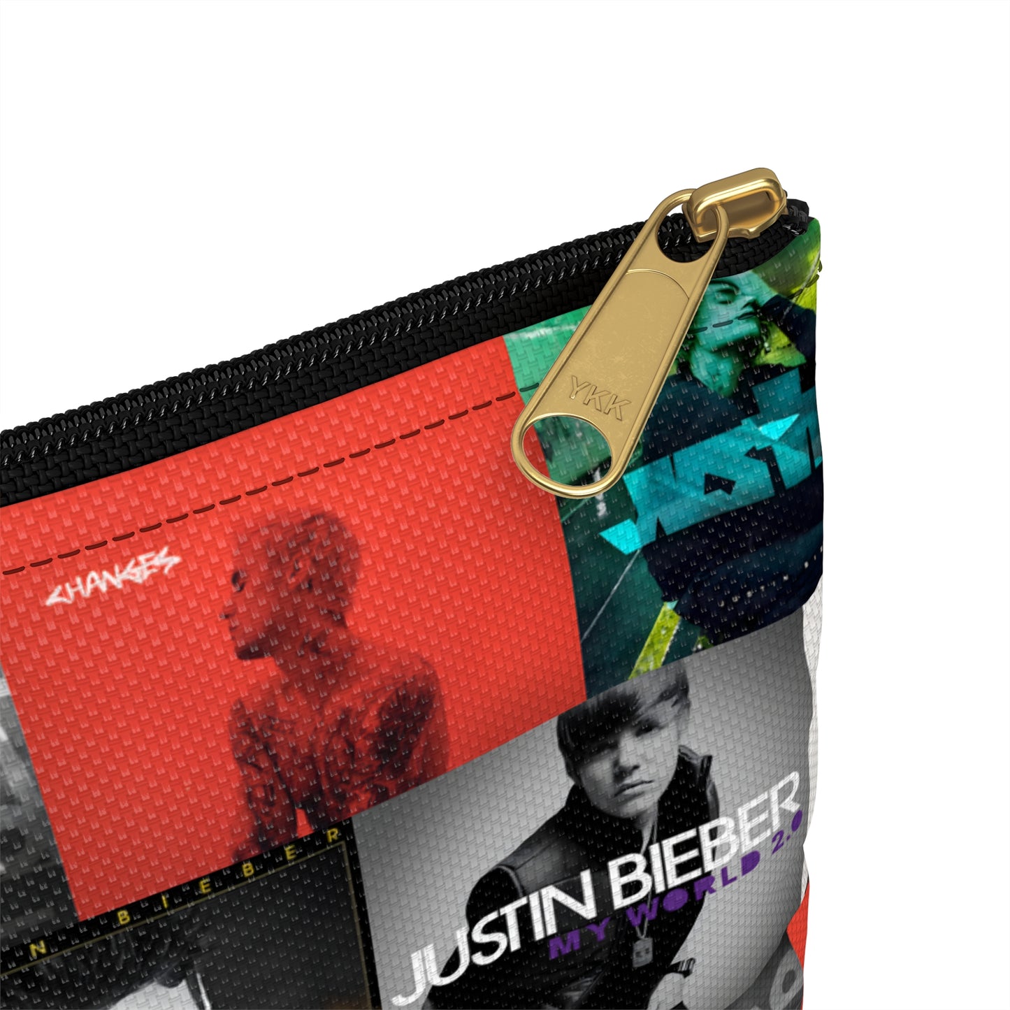 Justin Bieber Album Cover Collage Accesory Pouch