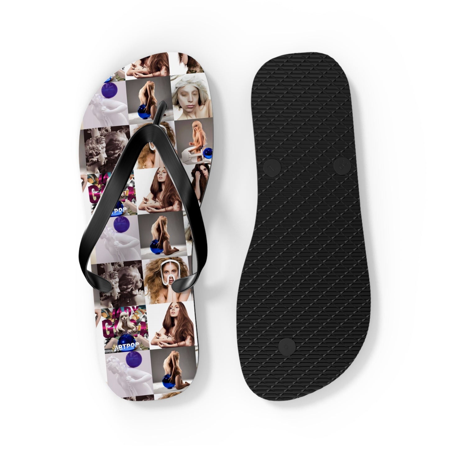 Lady Gaga ARTPOP Mosaic Flip Flops