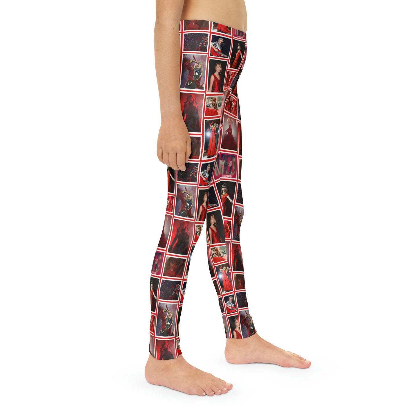 Taylor Swift Red Era Collage Youth Leggings