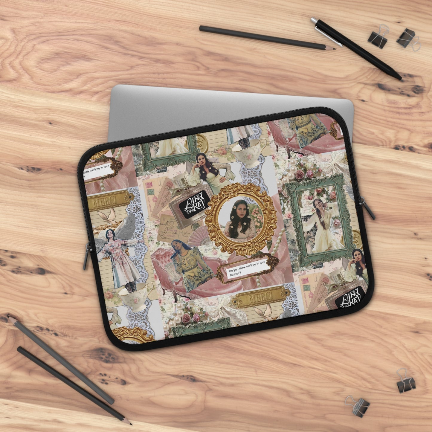 Lana Del Rey Victorian Collage Laptop Sleeve