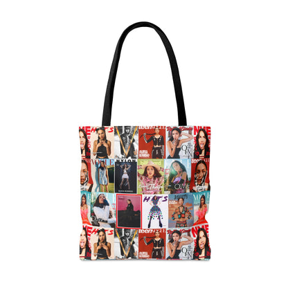 Olivia Rodrigo Magazine Cover Collage Pattern Tote Bag