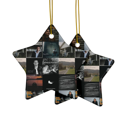 Morgan Wallen Album Cover Collage Ceramic Ornaments (1pc, 3pcs, 5pcs, 10pcs)