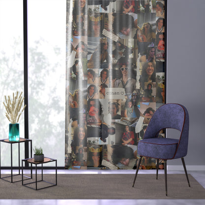 Conan Grey Being Cute Photo Collage Window Curtain