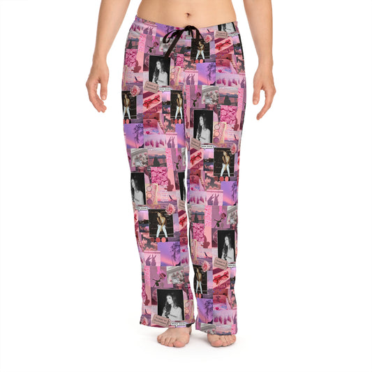 Ariana Grande Pink Aesthetic Collage Women's Pajama Pants
