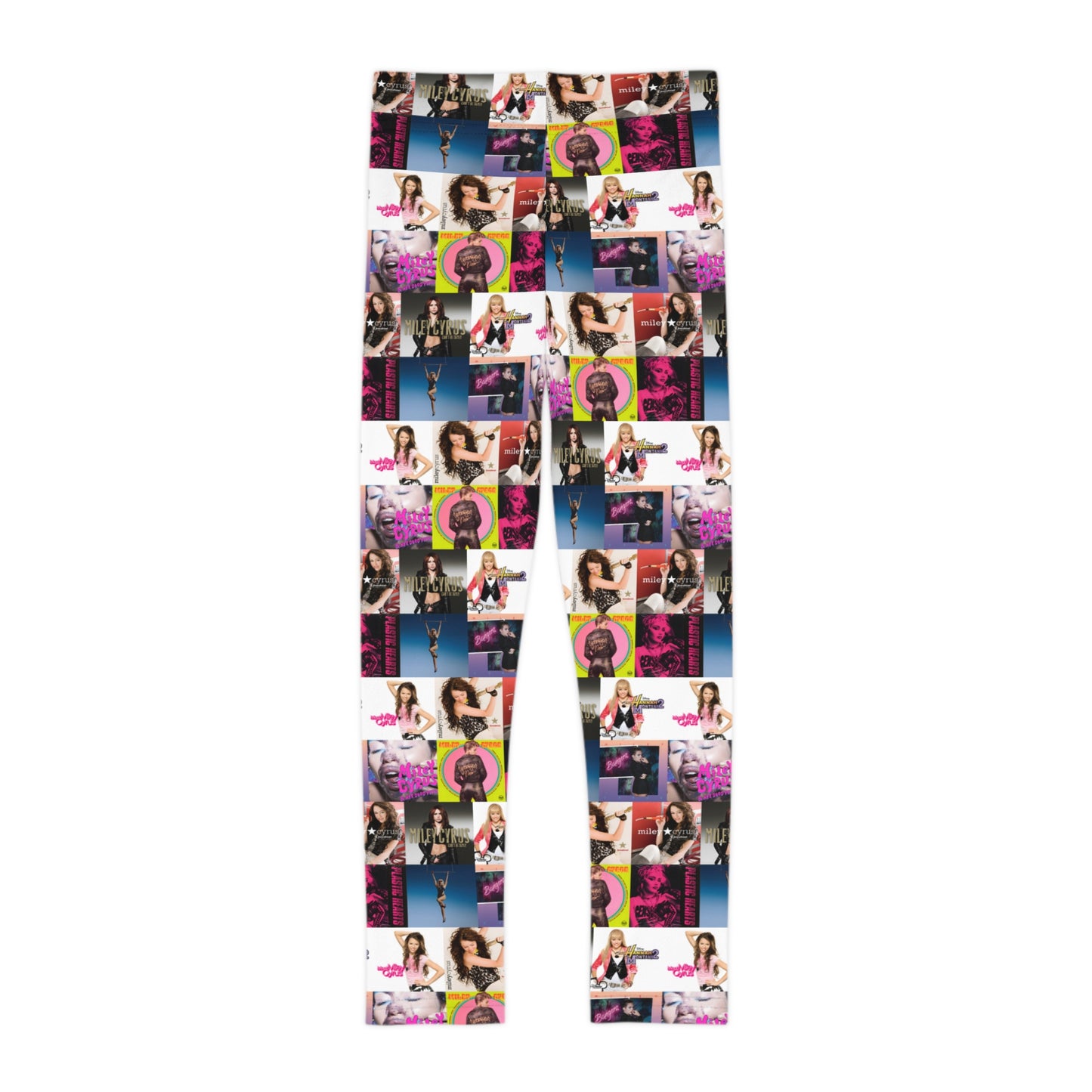 Miley Cyrus Album Cover Collage Kids Leggings