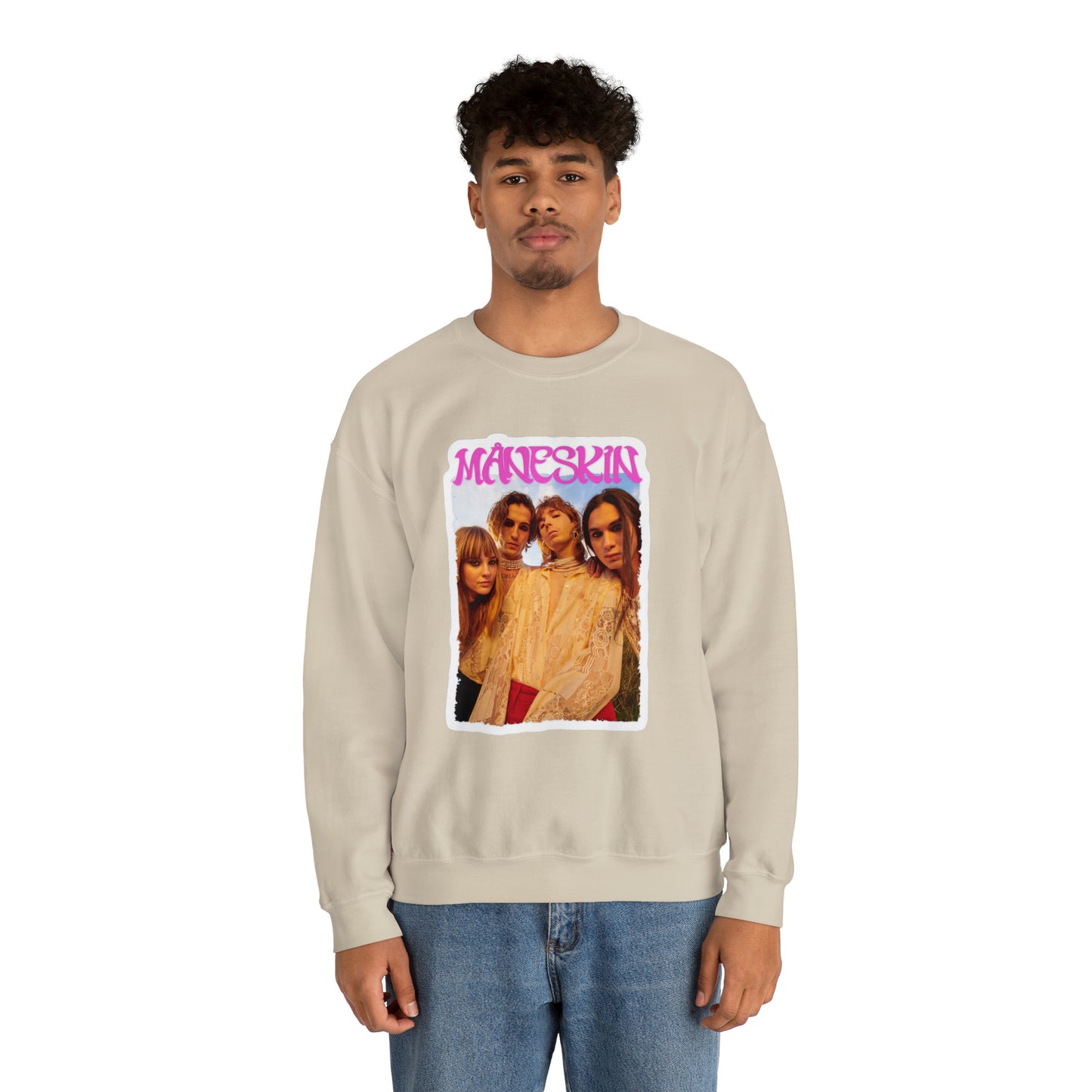 Måneskin Group Photo Unisex Heavy Blend Crewneck Sweatshirt