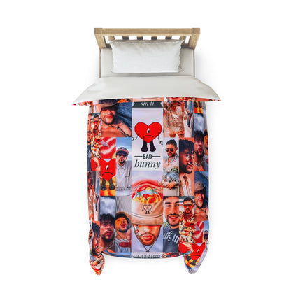 Bad Bunny Un Verano Sin Ti Photo Collage Duvet Cover