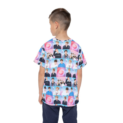 BTS World Mosaic Kids Sports Jersey