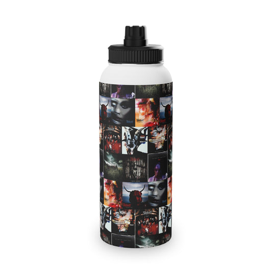 Slipknot Album Art Collage Stainless Steel Sports Lid Water Bottle
