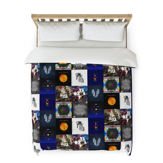 Colplay Album Cover Collage Duvet Cover