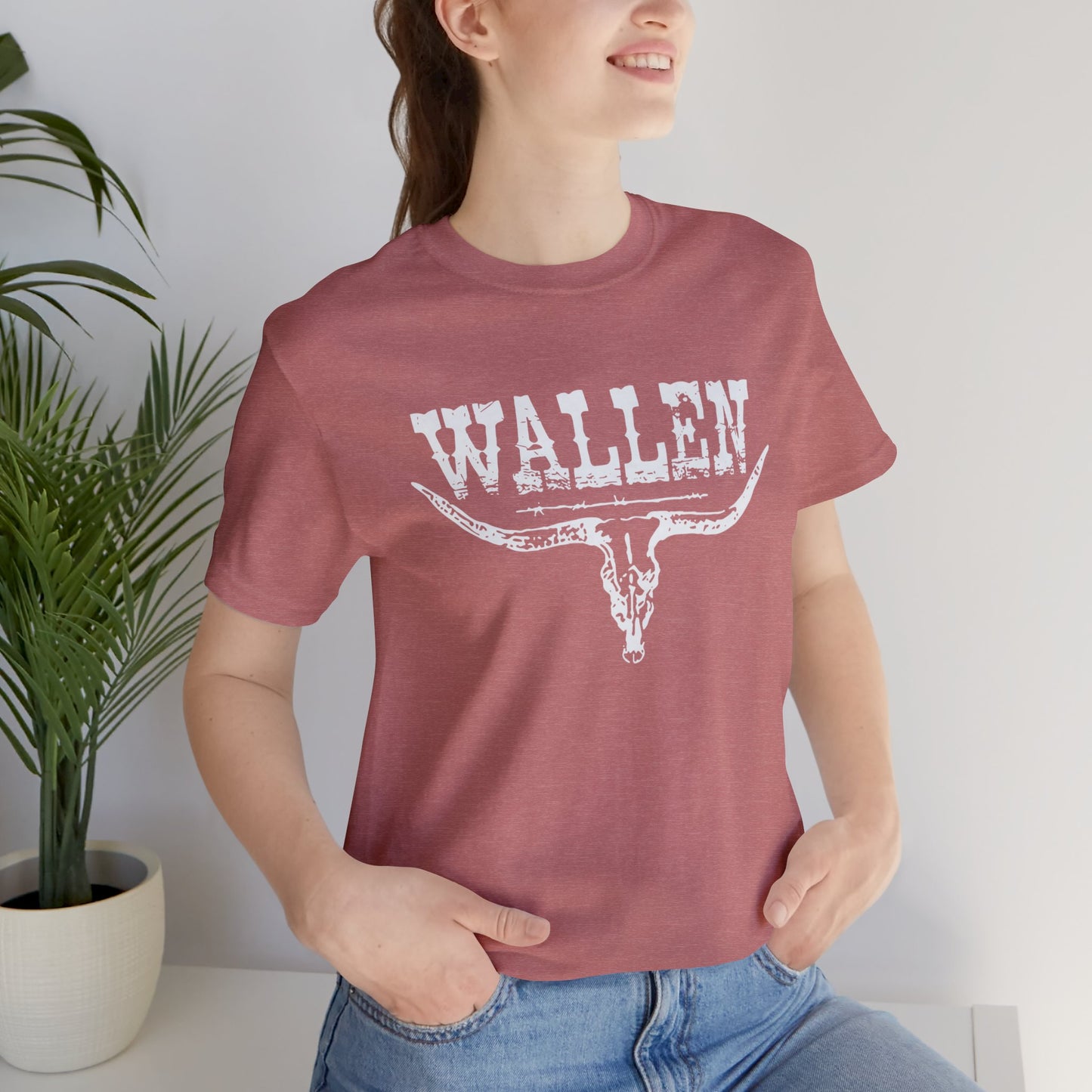 Morgan Wallen White Logo Unisex Jersey Short Sleeve Tee Shirt