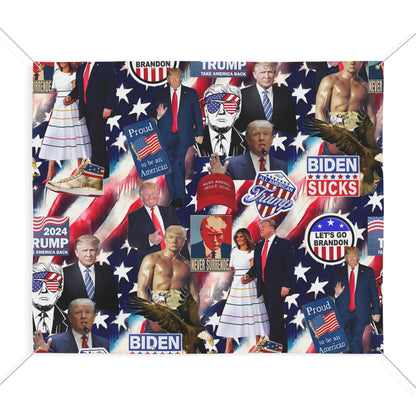 Donald Trump 2024 MAGA Montage Matte Banner