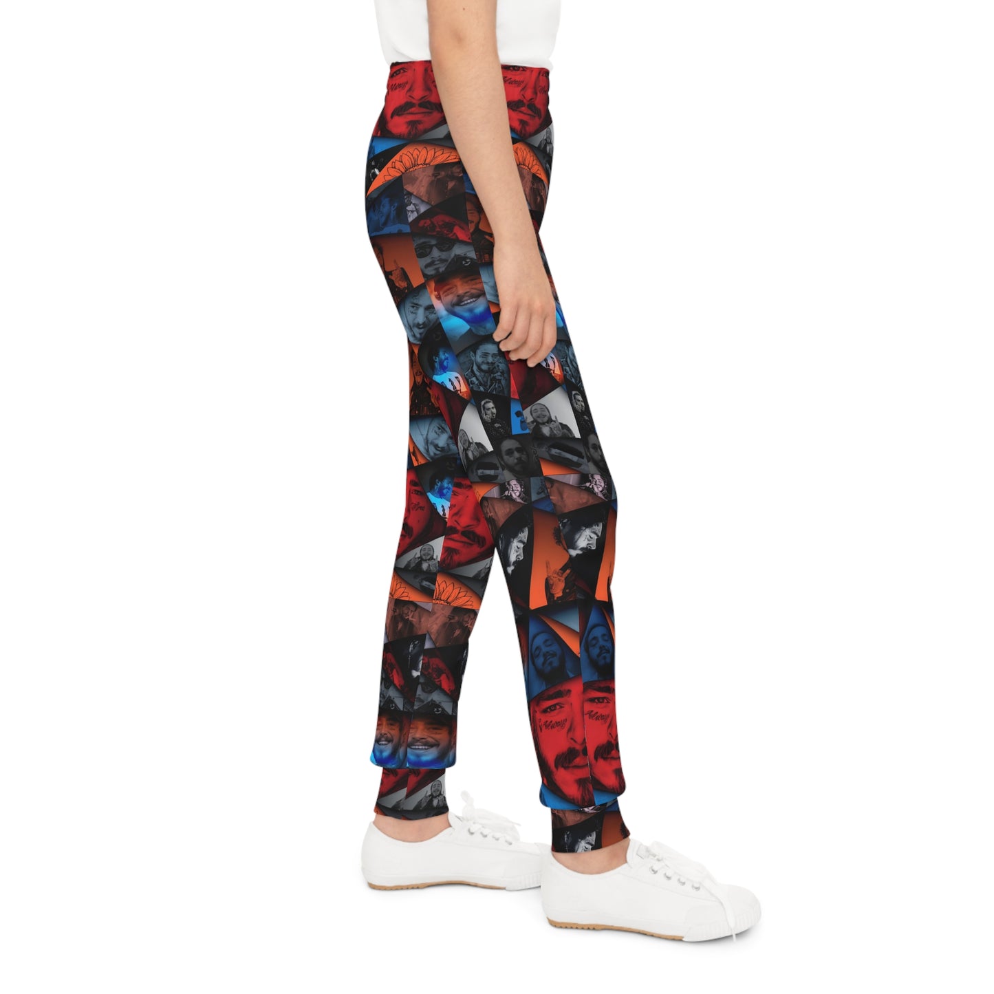 Post Malone Crystal Portaits Collage Youth Joggers