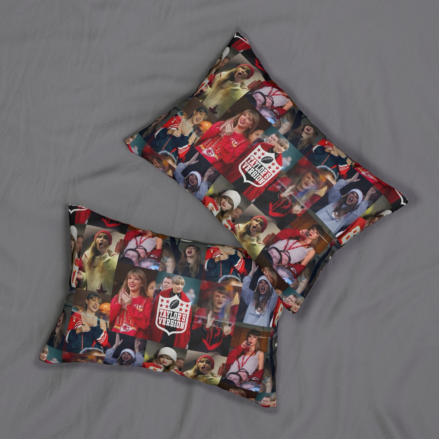 Taylor Swift Chiefs Fan Taylor's Version Spun Polyester Lumbar Pillow