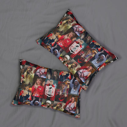 Taylor Swift Chiefs Fan Taylor's Version Spun Polyester Lumbar Pillow