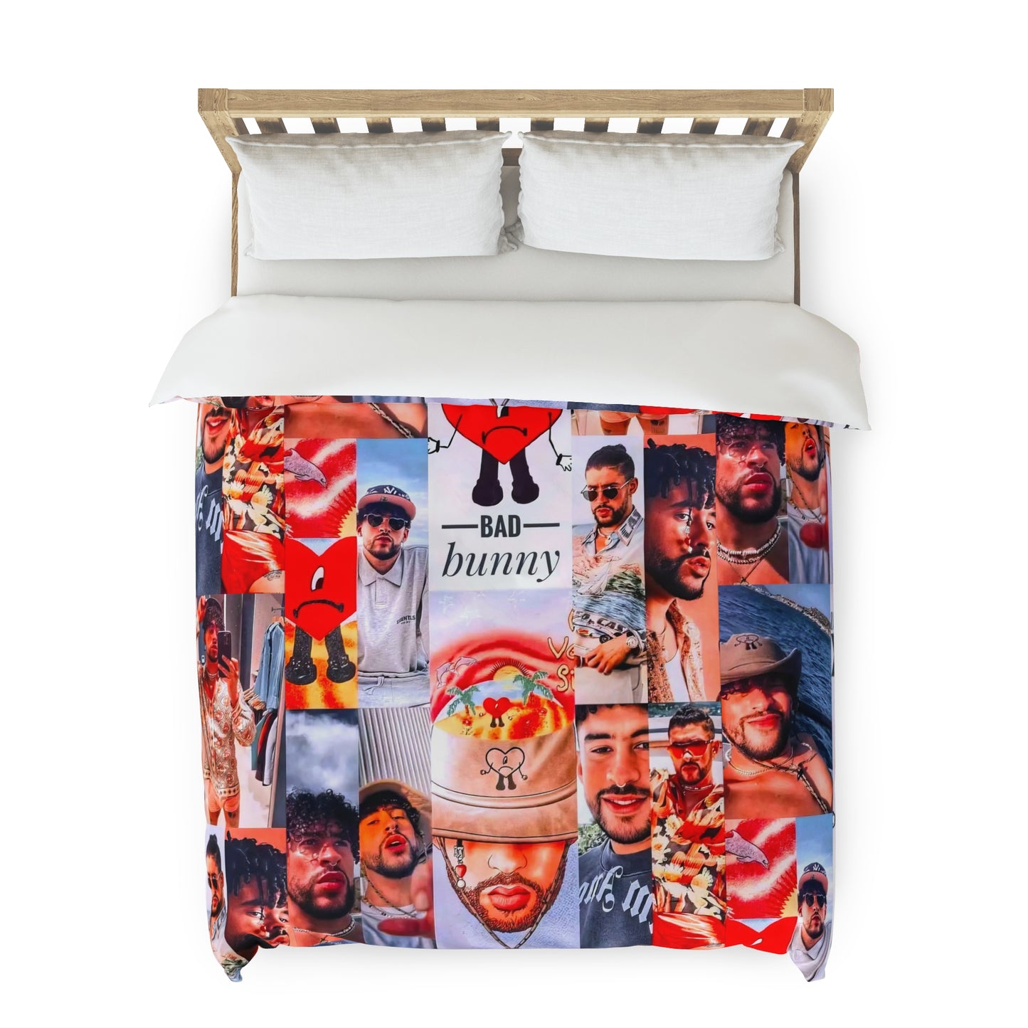 Bad Bunny Un Verano Sin Ti Photo Collage Duvet Cover