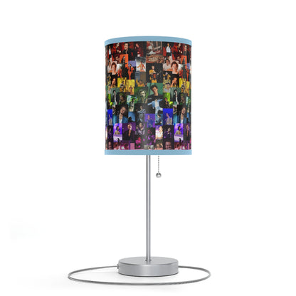 Harry Styles Rainbow Photo Collage Lamp on a Stand