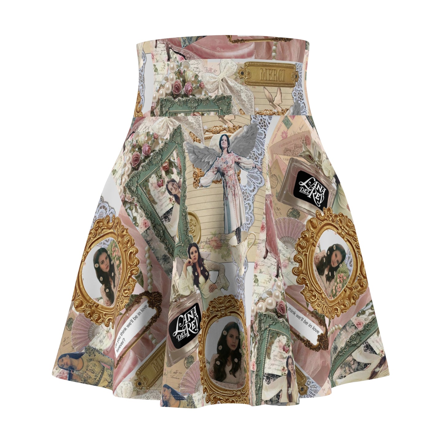 Lana Del Rey Victorian Collage Women's Skater Skirt