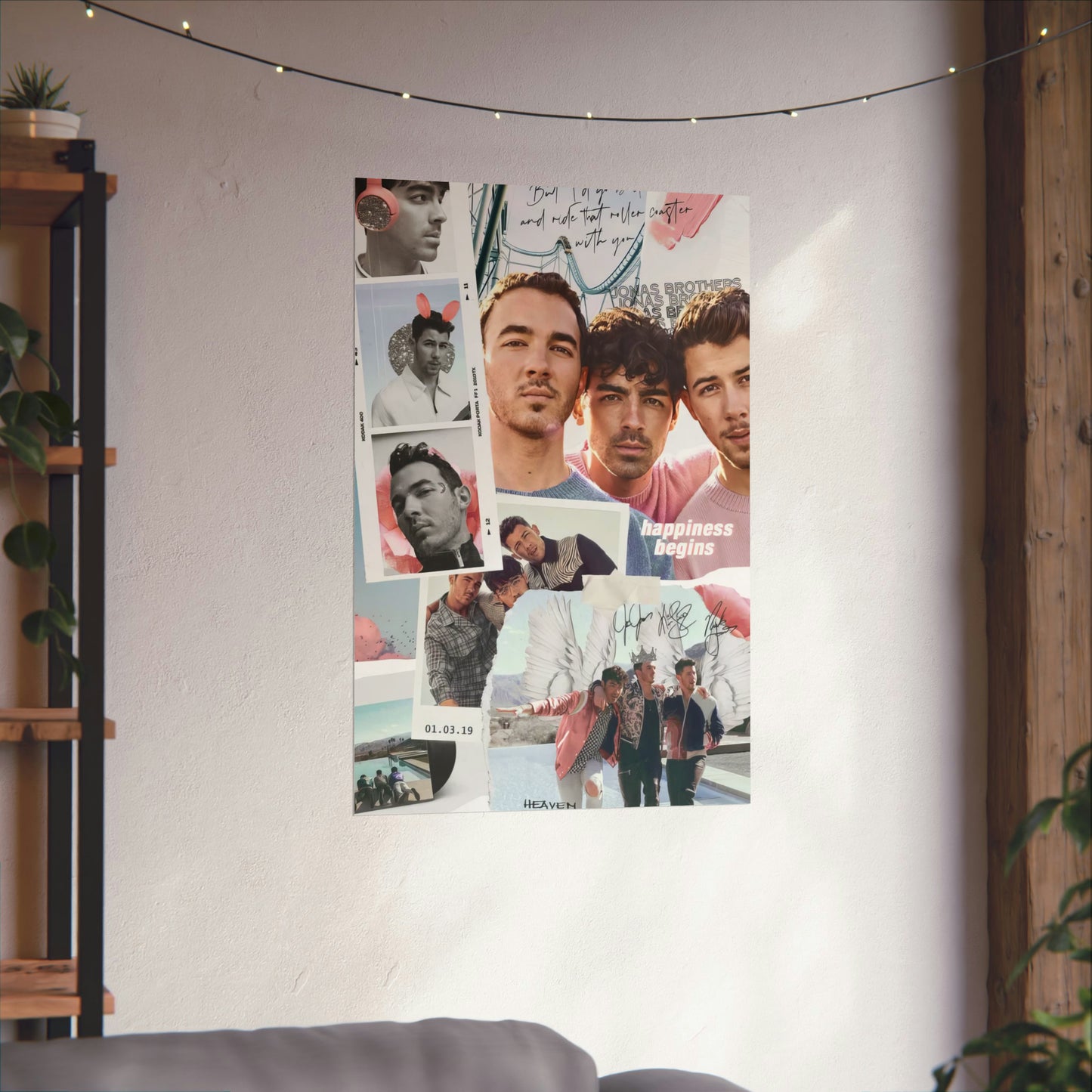 Jonas Brothers Happiness Begins Collage Matte Poster