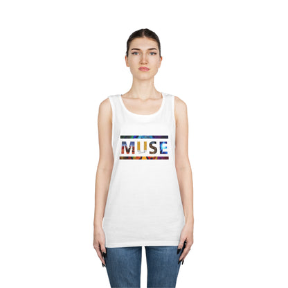 Muse Album Art Letters Unisex Heavy Cotton Tank Top