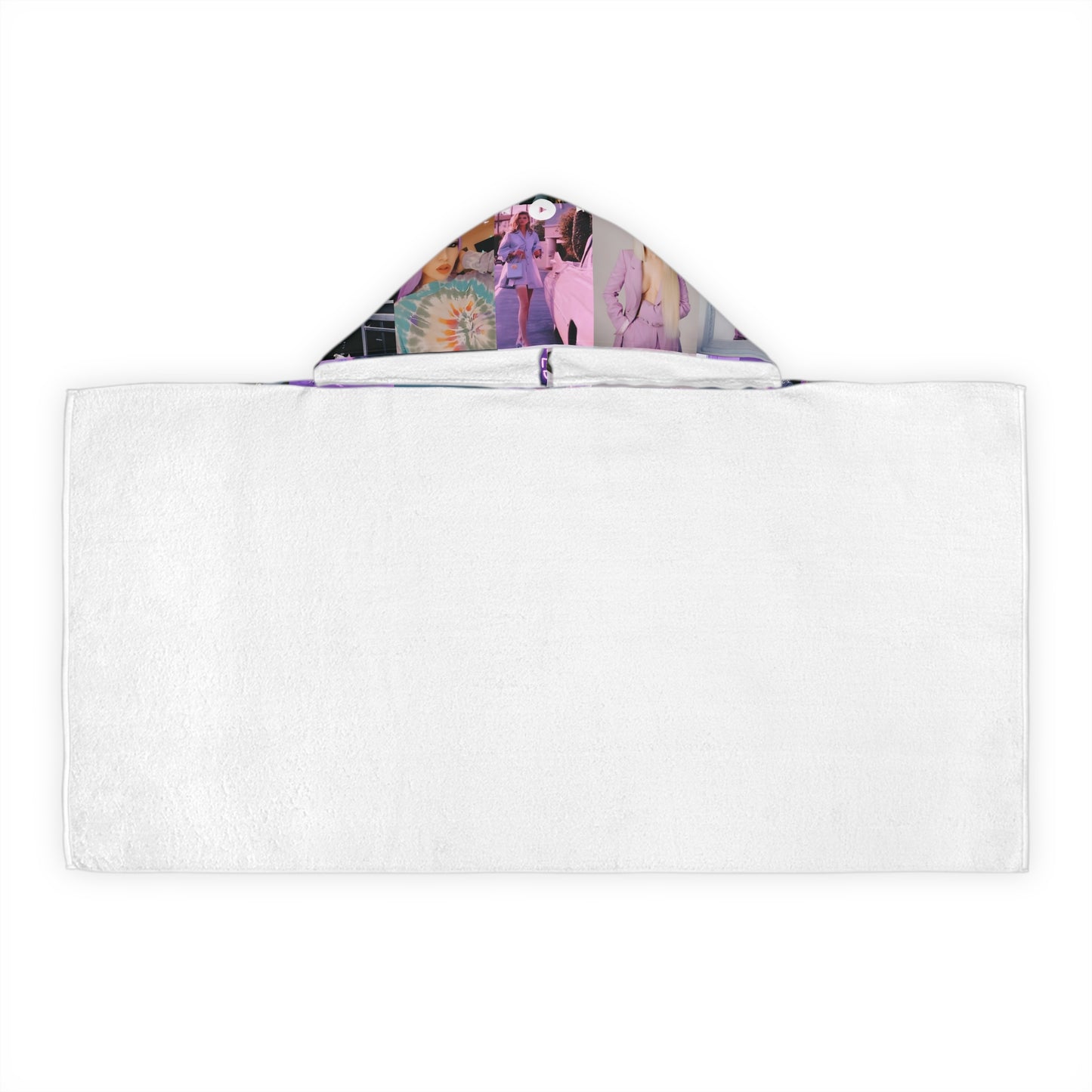 Ava Max Belladonna Photo Collage Youth Hooded Towel