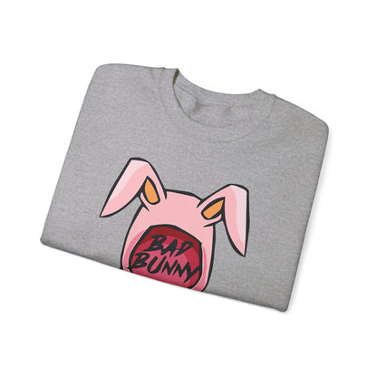 Bad Bunny Hoodie Logo Unisex Heavy Blend Crewneck Sweatshirt