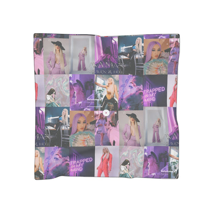 Ava Max Belladonna Photo Collage Poly Scarf