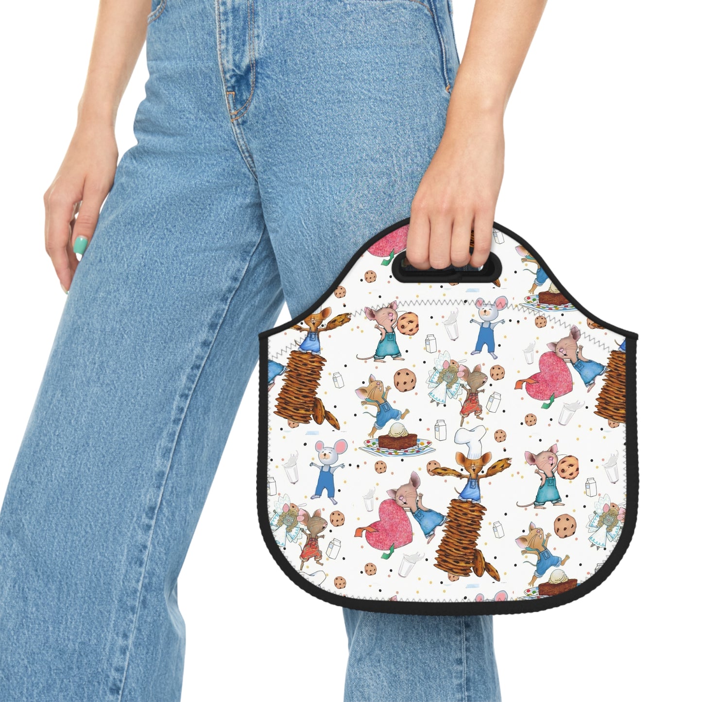 If You Give A Mouse A Cookie Collage Neoprene Lunch Bag