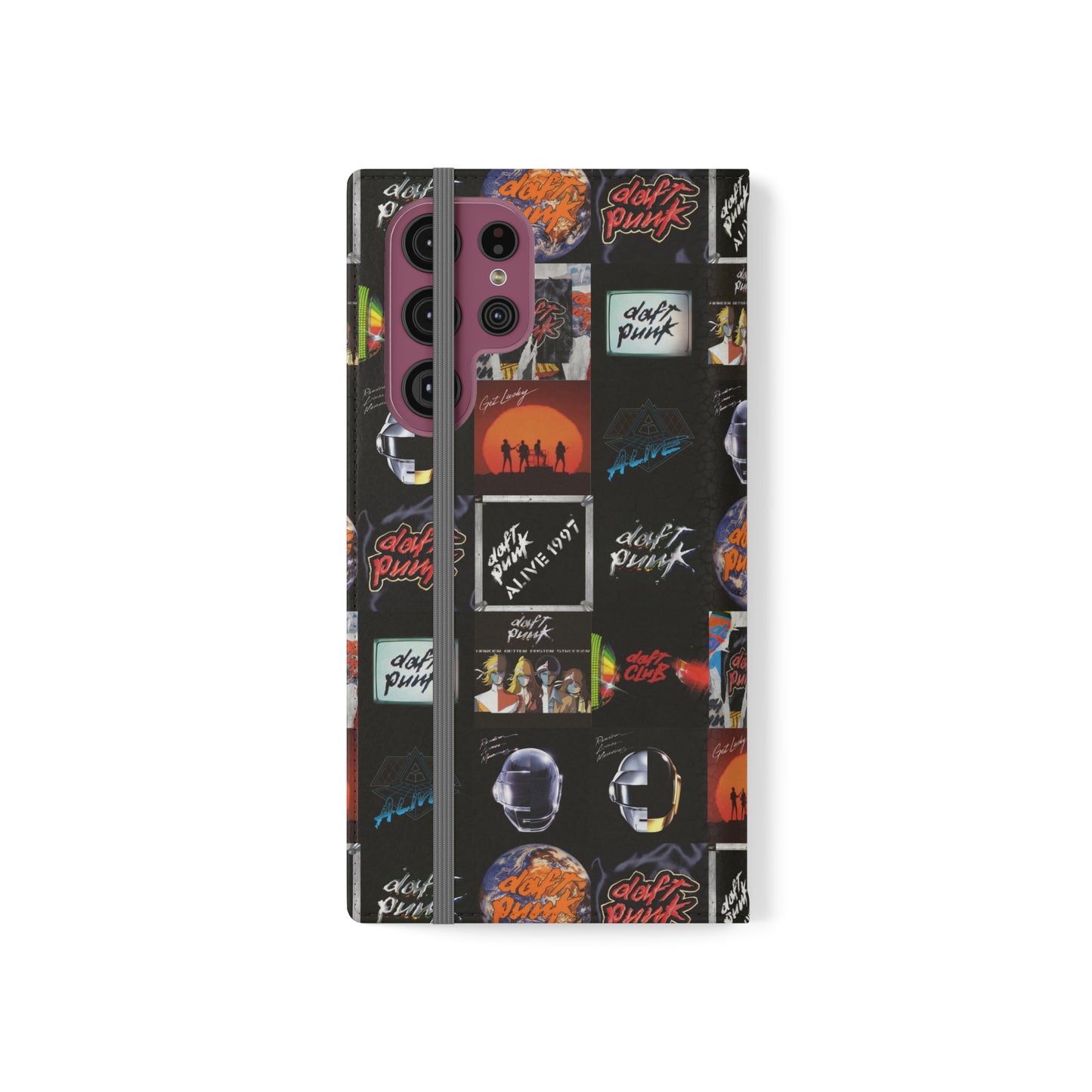 Daft Punk Album Cover Art Collage Phone Flip Case