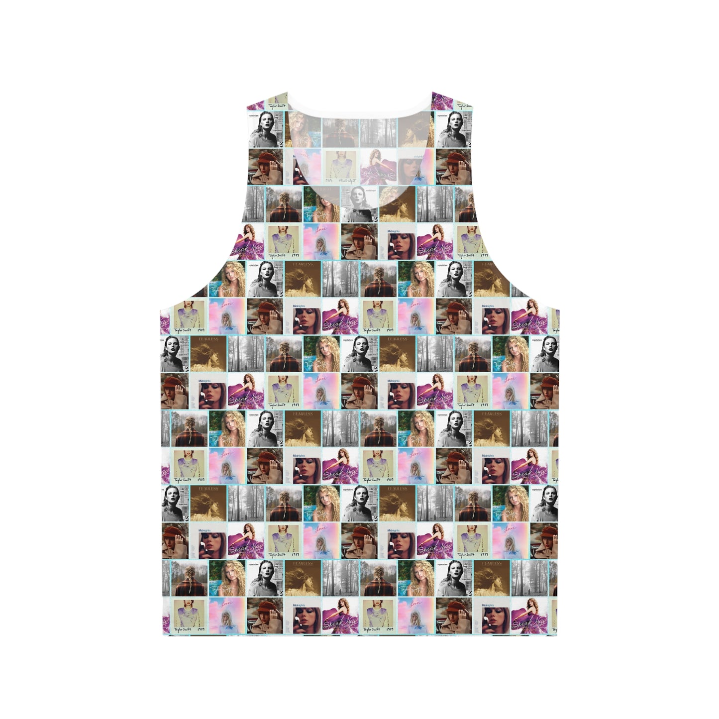 Taylor Swift Album Art Collage Pattern Unisex Tank Top