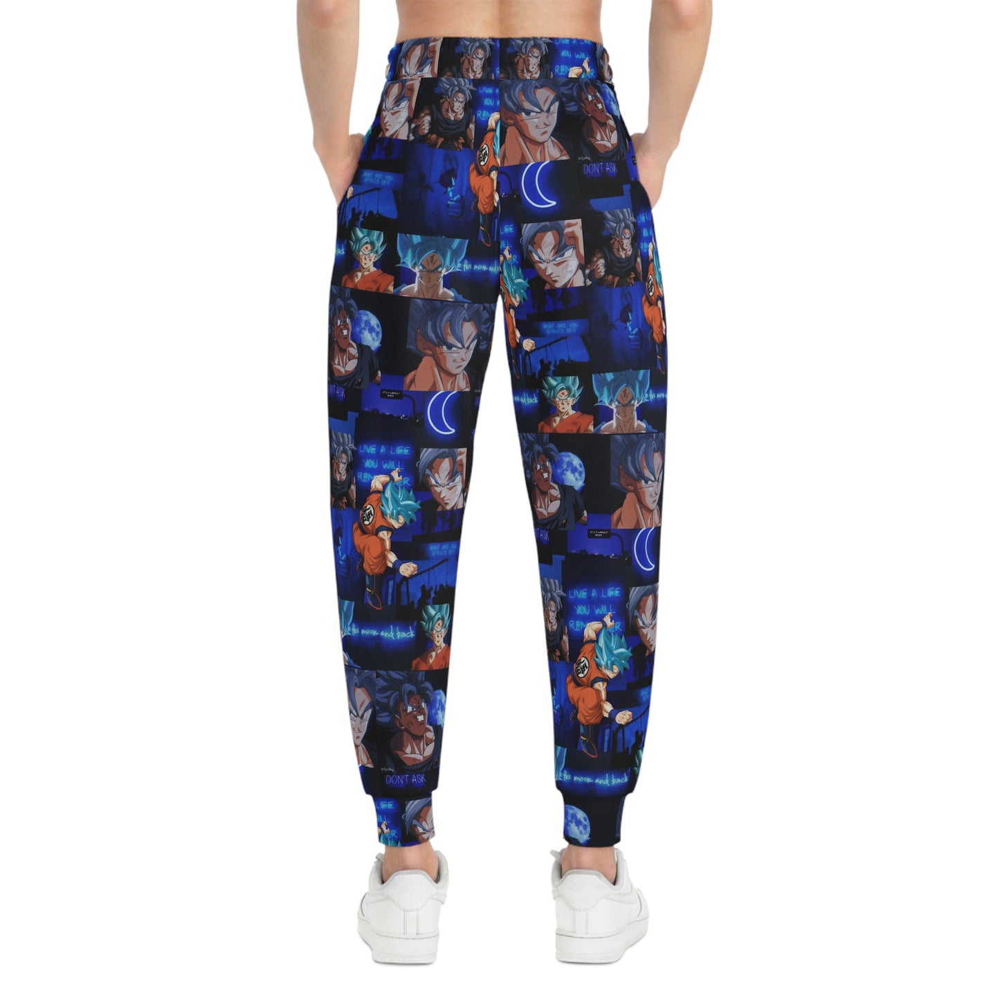 Dragon Ball Z Saiyan Moonlight Collage Athletic Joggers