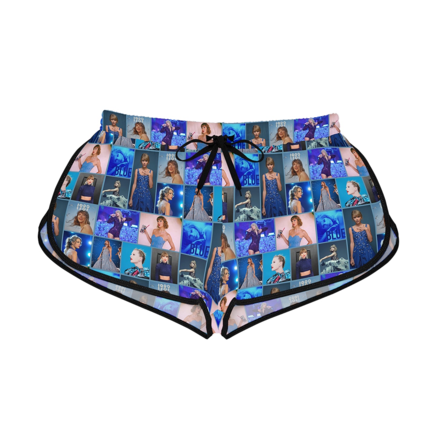 Taylor Swift Blue Aesthetic Collage Women's Relaxed Shorts